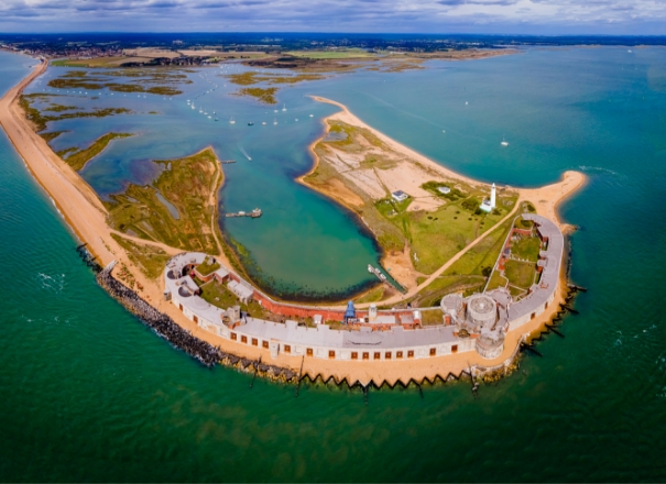 The South Coast Shoreline and Hurst Castle